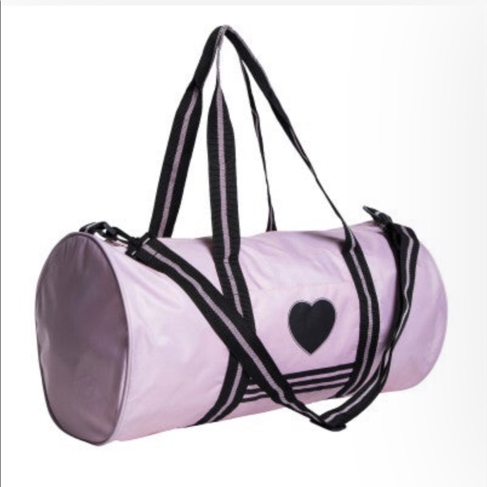 Pink & Black Duffle Bag